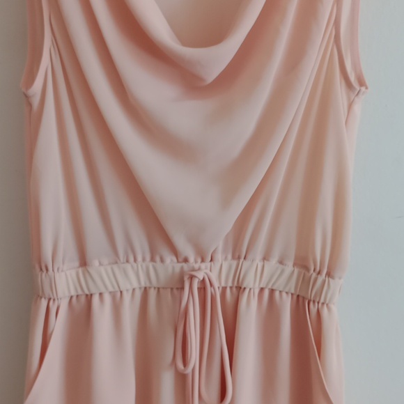 Vintage Peach Chiffon Summer Dress - Picture 3 of 10